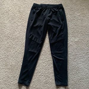 Black Adidas Climacool Tapered Track Pants with Zipper Pockets and Legs